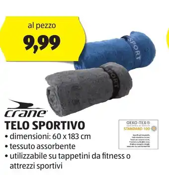 ALDI crane TELO SPORTIVO offerta