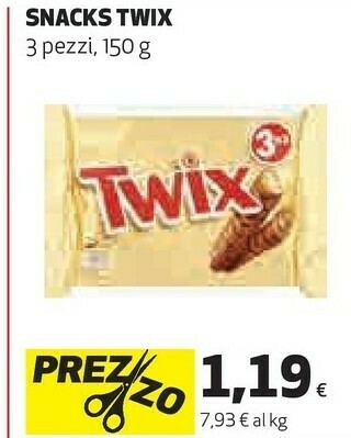 Coop Twix Snacks offerta