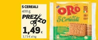 Coop Saiwa Oro 5 Cereali 400 G(ml) offerta