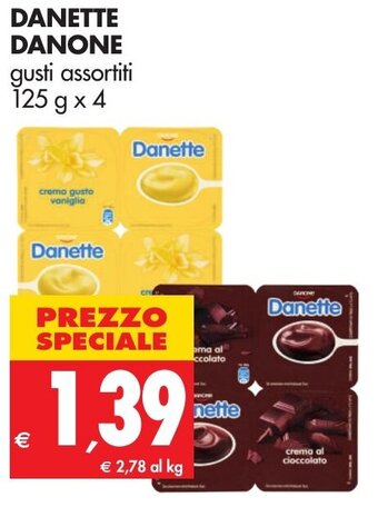 Tigros Danone Danette 125g x 4 offerta