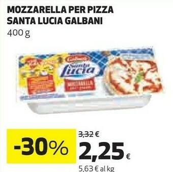 Coop Galbani Mozzarella Santa Lucia 400 G(ml) offerta