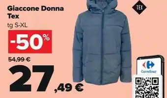 Carrefour Iper Giaccone Donna Tex offerta