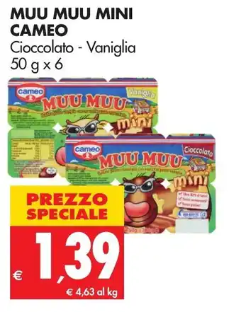 Tigros Cameo Muu Muu Mini 50g x 6 offerta