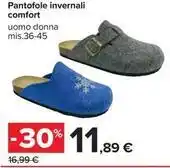 Carrefour Iper Pantofole invernali comfort offerta