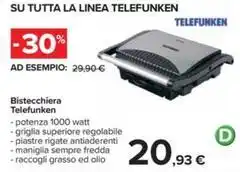 Carrefour Iper Bistecchiera Telefunken offerta