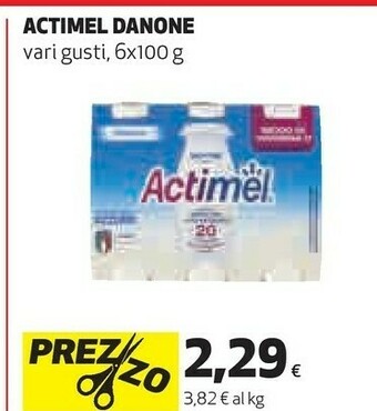 Coop Danone Actimel Bianco 600 G(ml) offerta