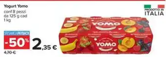 Carrefour Iper Yogurt Yomo conf 8 pezzi da 125 g cad 1 kg offerta