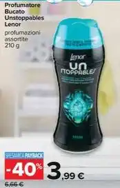 Carrefour Iper Profumatore Bucato Unstoppables Lenor profumazioni assortite 210 g offerta