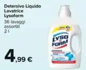Detersivo Liquido Lavatrice Lysoform 36 lavaggi assortiti 2 l