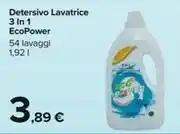 Detersivo Lavatrice 3 in 1 EcoPower 54 lavaggi 1,92 l
