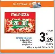 Spazio Conad PIZZA 26X38 ITALPIZZA Margherita 485 g offerta