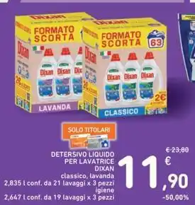 Spazio Conad DETERSIVO LIQUIDO PER LAVATRICE DIXAN offerta