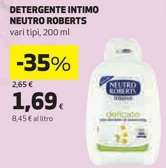 Coop Neutro Roberts Detergente intimo offerta