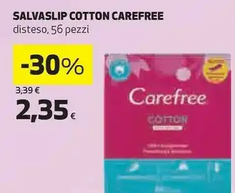 Coop Carefree COTTON FEEL Salviettine Detergenti 56 Pezzo(i) offerta