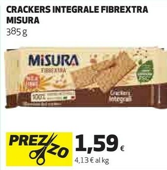 Coop Misura Misura - Fibrextra Crackers Integrali 385 g(ml) offerta
