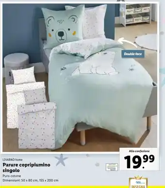 Lidl LIVARNO home Parure copripiumino singolo offerta