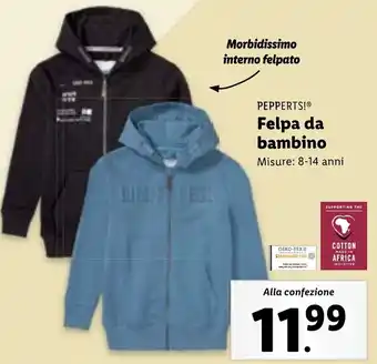Lidl PEPPERTS! Felpa da bambino offerta