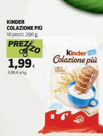Coop Ferrero Kinder Colazione Più 290 G(ml) offerta
