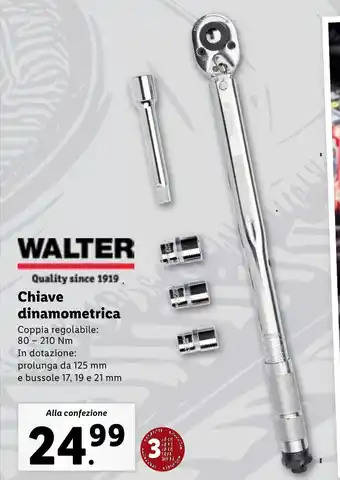 Lidl WALTER Chiave dinamometrica offerta