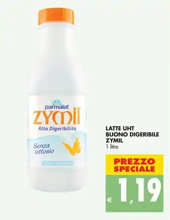Tigros Parmalat Zymil Latte UHT Buono Digeribile 1 litro offerta