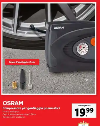 OSRAM Compressore per gonfiaggio pneumatici