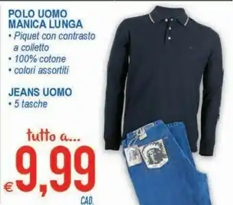 MD Discount Polo Uomo Manica Lunga offerta