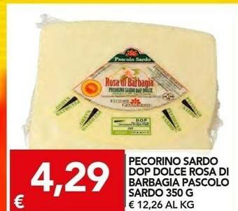 TuoDi Pascolo Sardo Pecorino Sardo Dop Dolce Rosa Di Barbagia offerta