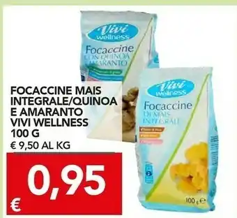 Vivi wellness Focaccine Mais Integrale/ Quinoa E Amaranto