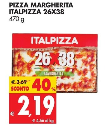 Tigros Italpizza Pizza Margherita 26x38 470g offerta