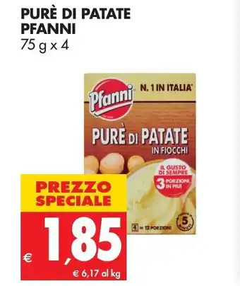 Tigros Pfanni Purè di Patate 75g x 4 offerta