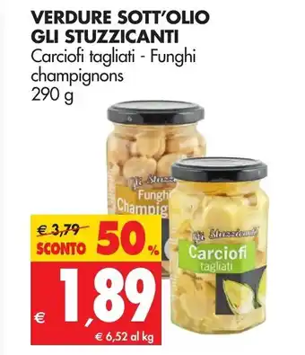 Tigros Verdure Sott'Olio Gli Stuzzicanti 290g offerta