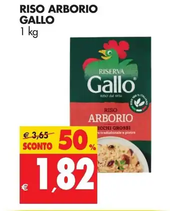 Tigros Gallo Riso Arborio 1kg offerta