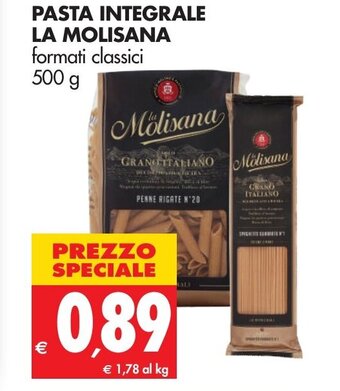 Tigros La Molisana Pasta Integrale 500g offerta