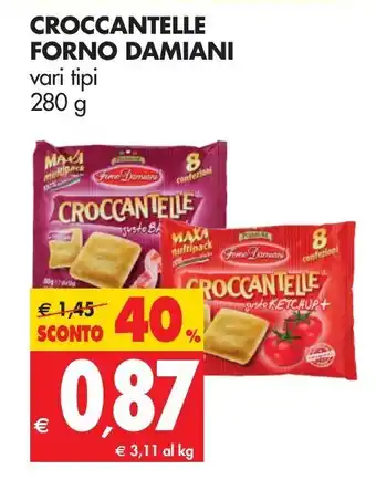 Tigros Forno Damiani Croccantelle 280g offerta