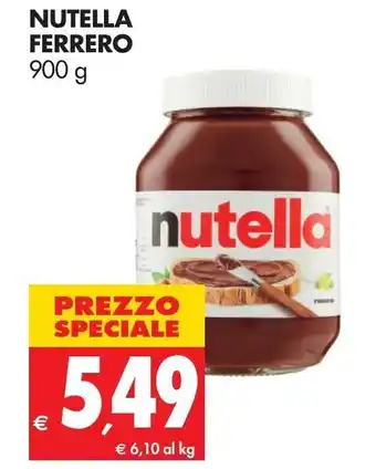 Tigros Ferrero Nutella 900g offerta