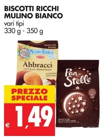 Tigros Mulino Bianco Biscotti Ricchi 330g - 350g offerta