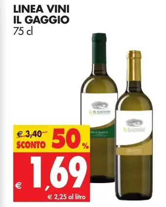 Tigros Linea Vini Il Gaggio 75cl offerta