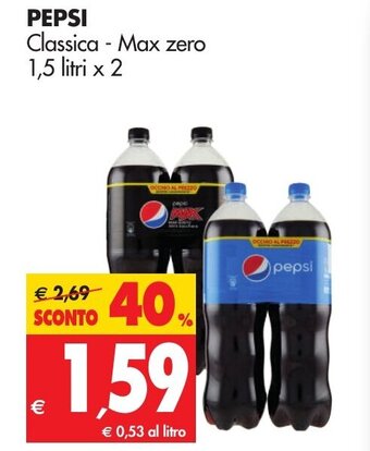 Tigros Pepsi 1,5 litri x 2 offerta