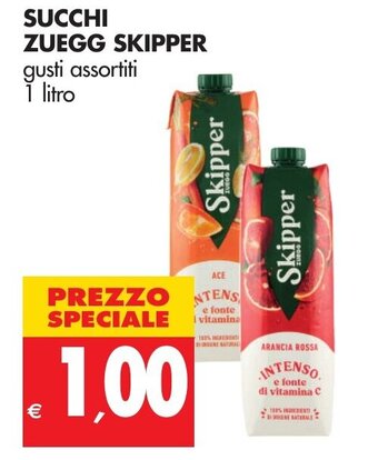Tigros Zuegg Skipper Succhi 1 litro offerta