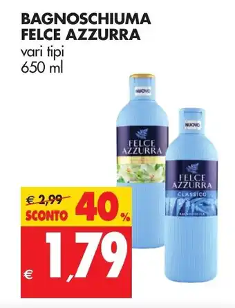 Tigros Felce Azzurra Bagnoschiuma 650ml offerta