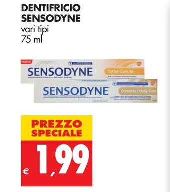 Tigros Sensodyne Dentifricio 75ml offerta