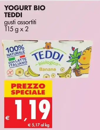 Teddi Yogurt Bio 115g x 2