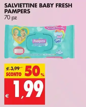Tigros Pampers Baby Fresh Salviettine 70pz offerta