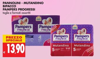 Tigros Pampers Progressi Pannolini - Mutandino Bipacco offerta