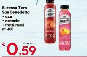 Eurospar Succoso Zero San Benedetto offerta