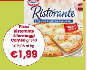 Eurospar Pizza Ristorante 4 formaggi Cameo gr 340 offerta