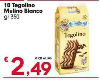 Eurospar 10 Tegolino Mulino Bianco gr 350 offerta
