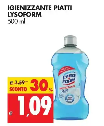 Tigros Lysoform Igienizzante Piatti 500ml offerta