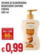 Galassia SPUMA DI SCIAMPAGNA BENESSERE SAPONE CREMA offerta