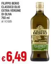 Galassia FILIPPO BERIO CLASSICO OLIO EXTRA VERGINE DI OLIVA 750 ml offerta